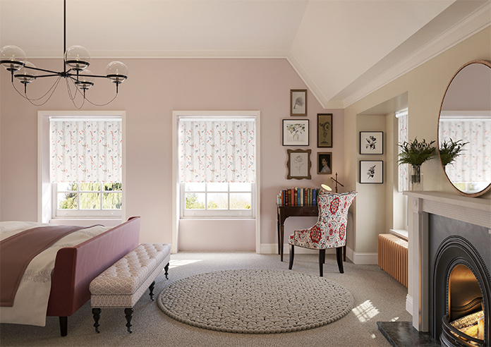 Watercolour Woods, Red - Twist&Fit Roller Blind - Image 8